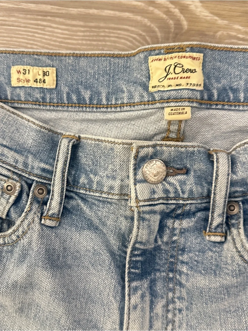 J. Crew 484 Slim Fit Stretch Jeans- Men’s 31-30